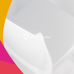 Silla Plástica Apilable X 6 Unidades Reforzada Patas De Caño Galana Malba Color Blanco Para Tu Casa - CLEAN LAB SRL