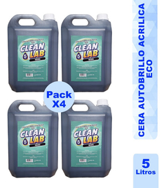 Cera Autobrillo Acrilica Negro Eco 4 X 5 Lts.