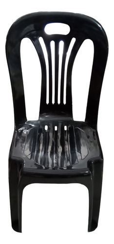 Silla Plastica Reina Super Reforzada Apilable Negro ! Color Negro P/f - comprar online