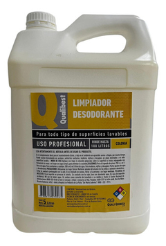 Limpiador Desodorante Pisos Superficies X 5 Ltrs Qualibest