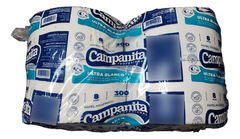 Papel Higienico Campanita Ultra Blanco 8 Rollos X 300 Mts