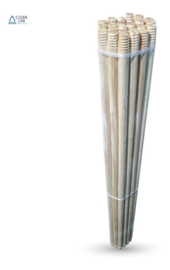 Cabo Para Cepillo De Madera 1.50 Mts Con Rosca Pack X 24 Un - CLEAN LAB SRL