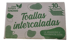 10 Cajas Toallas Papel Beige Intercaladas Liviana Lv 20x24
