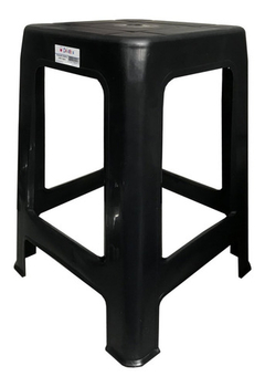 Banqueta Plastica Master, Apilable,reforzada Negro 100 Kg Acabado De La Estructura Plastico - comprar online