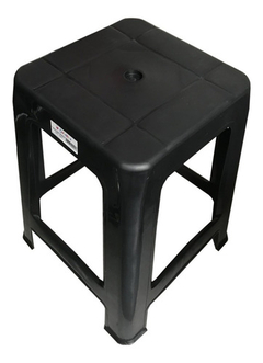 Banqueta Plastica Master, Apilable,reforzada Negro 100 Kg Acabado De La Estructura Plastico - CLEAN LAB SRL