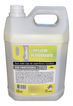 Limpiador Desodorante Pisos Superficies X 5 Ltrs Qualibest - tienda online