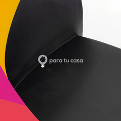 Silla Plástica Apilable X 4 Unidades Reforzada Patas De Caño Galana Malba Color Negro Para Tu Casa - comprar online