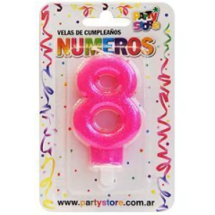 Vela de numero Rosa en internet
