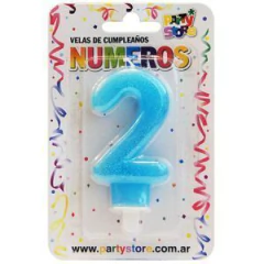 Vela de numero celeste en internet