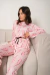 B76 pijama largo rayos rosa - comprar online