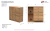 COMODA MOSCONI PACK (5 CAJONES) BAMBU (NEBRASKA NATURAL) 57155 - Adriana Hogar y Muebles: Electro y Artículos para el Hogar