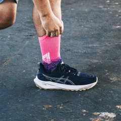 Meia Norden Performance Degradê Rosa e Roxo - loja online