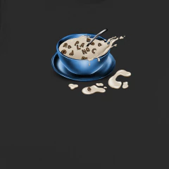 Camiseta Plano C “Cereal” (Preta) - Z42 boardshop