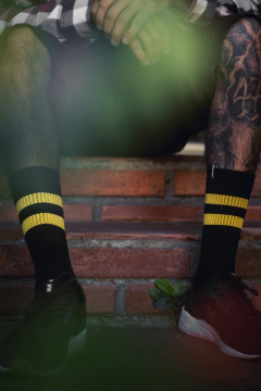 Meia Norden Old Style (Preto e Amarelo) - comprar online