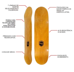 Shape Cisco Skate Fiberglass Jurassic Park 8.0" - comprar online