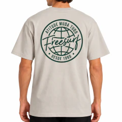 Camiseta Freesurf Globo (Bege)