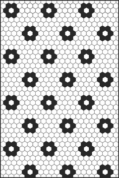 ALFOMBRA FLORES B&W - comprar online