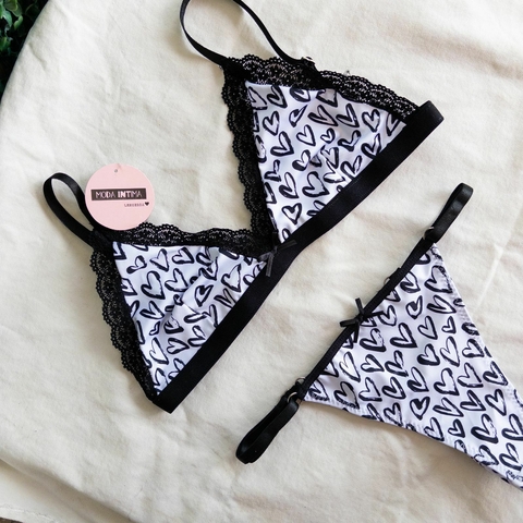 CONJUNTO CORAZON BLACK - comprar online