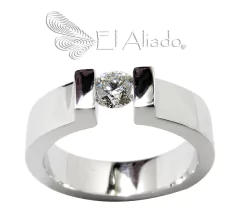 1034. Anillo de compromiso en Plata 925.