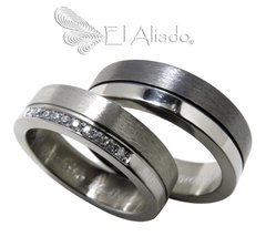 1173. Argollas de matrimonio en Titanio.