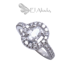 1367. Anillo de compromiso en oro blanco 18k en internet