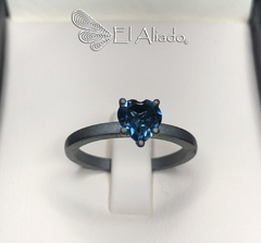 1441. Anillo de compromiso en plata.