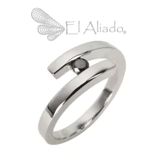 794. Anillo de compromiso en Acero.