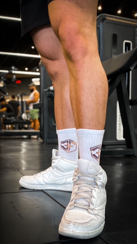 Meias Cano Médio 3F - Branco/CAMUFLADO - comprar online