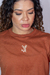 Imagem do Croped OverSize 3F - Caramelo
