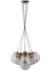 Colgante Water ramillete de 6 luces Apto LED - Luminico Barracas