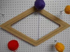 Telar Bastidor Rombo 63x36cm - comprar online