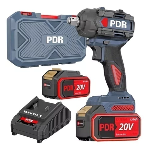 CHAVE DE IMPACTO A BATERIA 1/2POL 690NM LITIO 20V 4AH PRO-b630