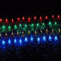 Pisca Natal Rede 120 Leds Estrela Festa 4m Decoração Natal Varias Cores - lice