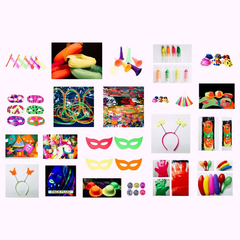 PACK LUJO - Cotillon Luminoso 400 Art. Carnaval Carioca Fluo Neon - COTILLON FESTICHOLA