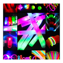 PACK LUJO - Cotillon Luminoso 400 Art. Carnaval Carioca Fluo Neon