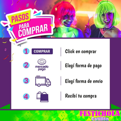 PACK LUJO Cotillon Luminoso 401 Art. Carnaval Carioca Fluo Neon