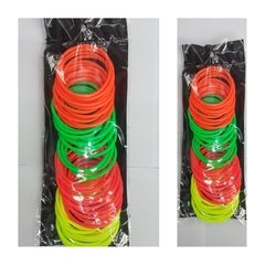 COLLARES DE GOMA FLUO - PACK X 60 UN. en internet