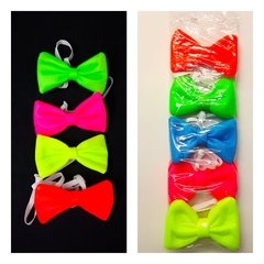 COLLARES DE GOMA FLUO - PACK X 60 UN. - COTILLON FESTICHOLA