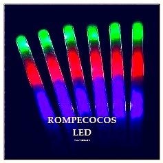 ROMPECOCOS ESPUMA LED MULTICOLOR PACK X 20