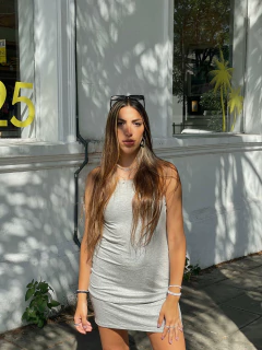 Vestido MARGEN gris en internet