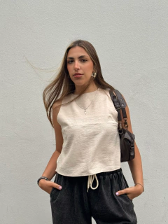 Top FUCCIA - beige