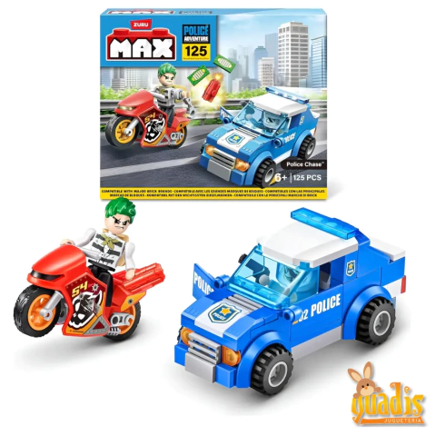 MAX CITY - BLOQUES POLICIA 125 PIEZAS