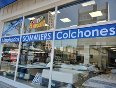 Sommier y Colchón Marfil c/P 140x190x26 ESPUMA Dens. 32kg/m³ - comprar online