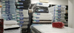 Sommier y Colchón Marfil c/P 140x190x26 ESPUMA Dens. 32kg/m³