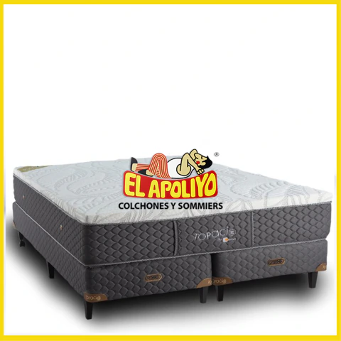 Sommier y Colchón Martinica Super King (200x200x63) ESPUMA Dens. 50kg/m³ ALTA GAMA