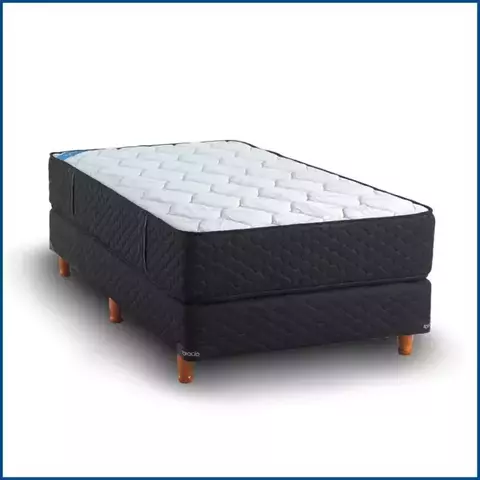 Sommier y Colchón Axis 80x190x56 RESORTES - comprar online