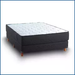 Sommier y Colchón Axis 140x190x56 RESORTES - comprar online