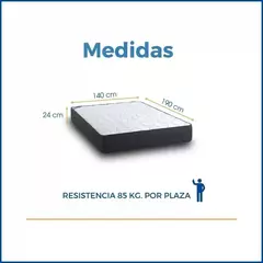 Colchón Axis 140x190x26 RESORTES - EL APOLIYO
