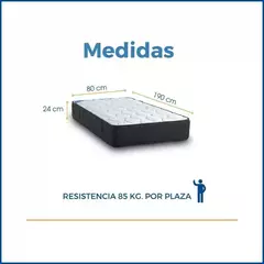 Colchón Axis 80x190 RESORTES - EL APOLIYO