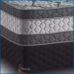 Sommier y Colchón Marfil PLUS 200x200x62 ESPUMA Dens. 32kg/m³ - EL APOLIYO